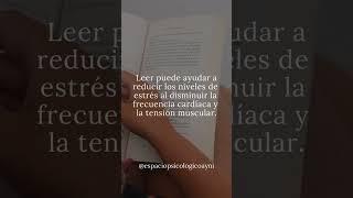 Leer cura la ansiedad  #psicoterapiaonline #psicologiapractica #psicologiaparalavida