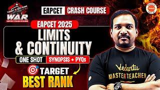 Limits and Continuity- One Shot| Synopsis + PYQs |EAPCET 2025 Preparation MPC| WAR Series|Kiran sir