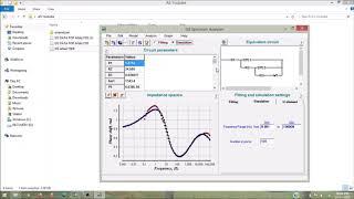 EIS CIRCUIT FITTING USING EIS SPECTRUM ANALYSER