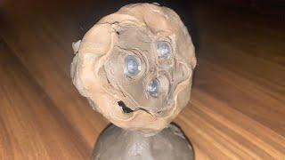 Mini Lumacell single remote head out of clay.