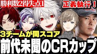 【面白まとめ】接戦に次ぐ接戦で3チームが完全同スコアになる前代未聞の第7回CRカップ【にじさんじ/切り抜き/葛葉/ボンちゃん/叶/柊ツルギ/不破湊】