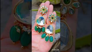 Diy kundan earrings #youtubeshorts #diy #shorts