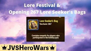 Opening 267 Lore Seeker's Bags