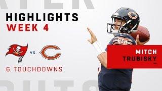 Mitch Trubisky's Tremendous Game w/ 6 TDs!!!