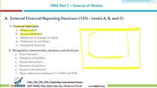 CMA Part 1 Extensive Review (Section A MCQs)