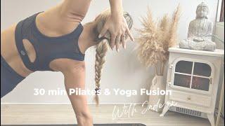 30 minute Pilates & Yoga Fusion, Whole Body Strength & Stretch Series #pilates #yoga