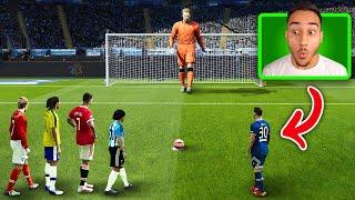 چالش ۱۰۰ ضربه پنالتی با بهترین ها مقابل گلر غول پیکر در PES 2021