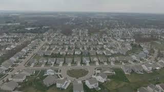 Regency Park Maineville Ohio Aerial Drone Footage Before the Snow 2022