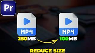 How to REDUCE VIDEO FILE SIZE in Premiere Pro