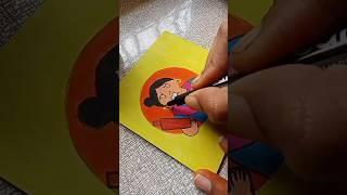 Let's make beautiful DIY fridge magnet with MDF board #diy #shorts #magnet #artist_lalitha007