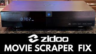 If you own a Zidoo, do this now! - TMDB Movie Scraper Fix