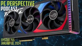 PCPer Podcast 755: CES 2024 Show - RX 7600 XT & Ryzen CPUs, NVIDIA RTX Super, Corsair K55 CORE, etc.