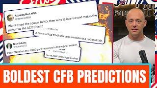 Boldest CFB Predictions Of 2025 - Josh Pate Cut