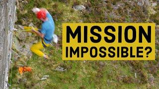 Falls and sends in Wales - Mission impossible E9 7a