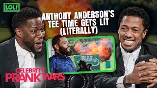 Anthony Anderson’s Tee Time Gets LIT (Literally) | Celebrity Prank Wars | LOL! Network