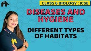 Diseases and Hygiene Class 6 ICSE Biology | Selina Chapter 7 | Different Types of Habitats