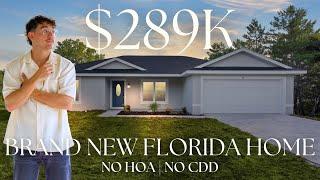 UNDER $290K!! STUNNING BRAND NEW HOME, NO HOA, NO CDD | OCKLAWAHA, FLORIDA HOME TOUR