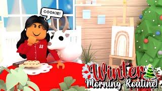 WINTER Morning Routine In Adopt Me with PET! *Christmas Shopping* | SunsetSafari