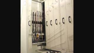 Armoury and gun storage cabinets and display units