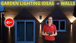  GARDEN LIGHTING IDEAS  for WALLS -  with Ansell lighting 