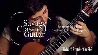 Gohar Vardanyan plays a Richard Prenkert classical guitar at Savage Classical Guitar Studios