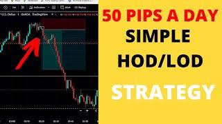 50 PIPS A DAY| UNDERSTAND HOD/ LOD TRADING STRATEGY