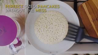 KPKitchen Pancake Batter Dispenser - Perfect for Making Pancakes, Cupcakes, Cakes, Crepes & Waffles