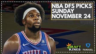 NBA DFS LIVE PRE-LOCK Q&A: SUNDAY NOVEMBER 24th FanDuel & DraftKings Lineup Advice