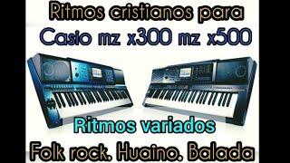 samples, ritmos folk rock para organo teclado casio Mz x500 tutorial formateo carga de ritmos