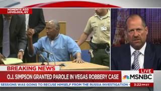 Ross C. Goodman, Esq. of Goodman Law Group Talks About O.J. Simpson's Parole on MSNBC