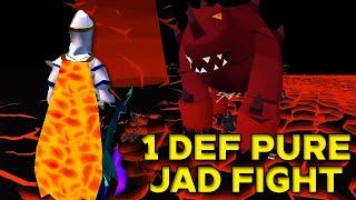 1 Defense Pure Full Fire Cape Jad Fight (65 Combat)