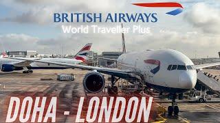 BA World Traveller Plus | Doha - London | British Airways Premium Economy | B777-200ER | Trip Report