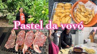 CHURRASCO NA CASA DA JU | MINHA VÓ FEZ PASTEL PARA A FAMÍLIA 