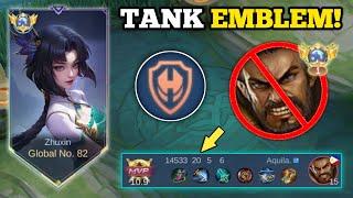 20 KILLS?!‼️ZHUXIN TANK EMBLEM VS. PRO ROGER! | GLOBAL ZHUXIN BEST BUILD -MLBB