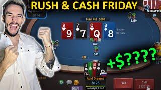 День 7 Банкролл $942 RUSH&CASH + MTT  - !челендж (начинали марафон с $500)