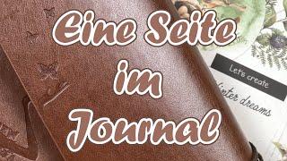 Eine Seite im Journal || Kreativ Tagebuch 2024 ||  Tedi und Action Block