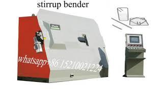 one people operate two stirrup bending machine , stirrup bender is easy to use, rebar bender