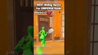 BEST Hiding Spots For EMPEROR Rank  #shorts #fortnite