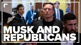 Elon Musk leaves Capitol Hill after meeting with Republicans who discuss turning DOGE cuts into law