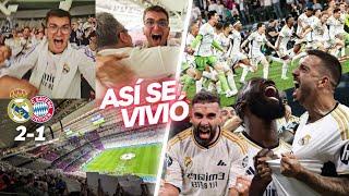 INCREDIBLE !!  REAL MADRID 2-1 BAYERN MUNICH: FILM FROM THE STANDS OF THE SANTIAGO BERNABÉU STADIUM