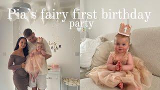 Pias fairy first birthday party, birthday smash & opening gifts‍️ - Zel and Ben