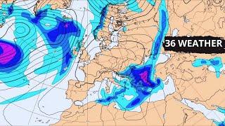 Europe Weather | January 16 , 2025 - ECMWF Model , Precipitation ( Rain Storms ) in Europe