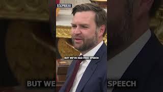 JD Vance questions UK's freedom of speech IN FRONT of Starmer