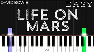 David Bowie - Life On Mars | EASY Piano Tutorial