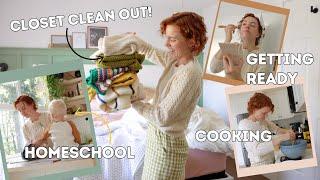 Get It ALL Done W/ Me | sourdough, clothing, homeschool, cleaning...