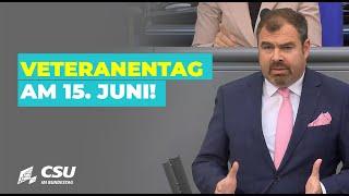 Florian Hahn: Veteranentag am 15. Juni!