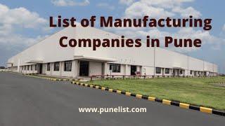 TOP 10 MANUFACTURING COMPANIES IN PUNE||