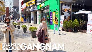 [4K] 강남 논현동 사거리 논현역 학동역 강남구청역과 논현동 먹자골목 신논현역 투어/ Gangnam Nonhyeon Station,  4K Seoul Korea |Stereo