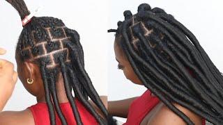 OMG Crochet Individual Faux Locs Using Brazilian Wool/#mabeltv/#crochethair