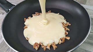 Mix condensed milk with walnuts and you will be amazed! Delicious and quick